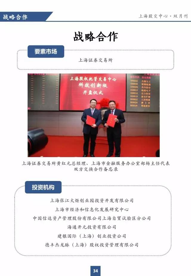 上海股交中心2016.1月号（总第十五期） · 战略合作_上海股权托管交易中心